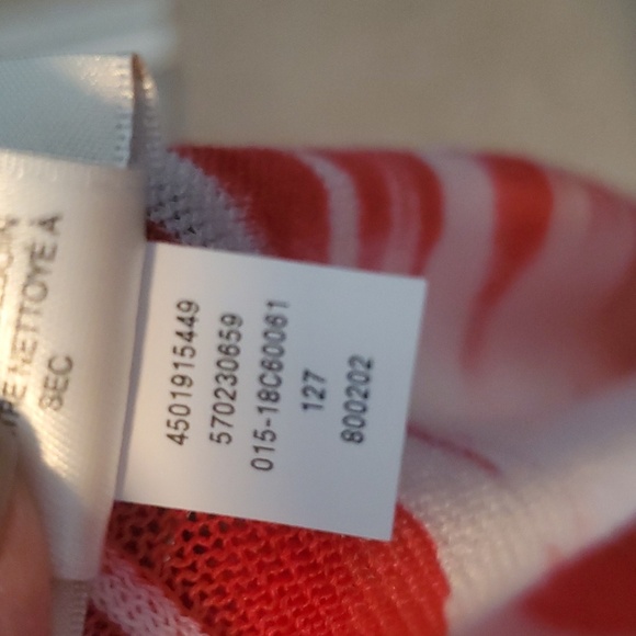 CHICOS Warm print essential cardigan orange red pattern size 2 or M/L - Picture 12 of 12